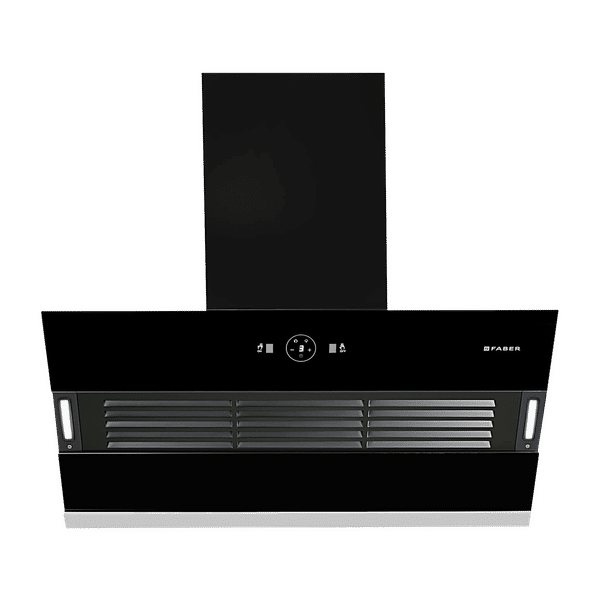 Faber Hood Vertigo 90cm 1200m3/hr Ducted Auto Clean Wall Mounted Chimney with Filterless Technology (Black)_1