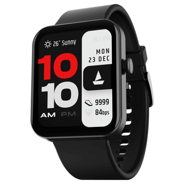 boAt Wave Stride Voice Smartwatch with Bluetooth Calling (46.4mm HD Display, IP68 Water Resistant, Active Black Strap)_1