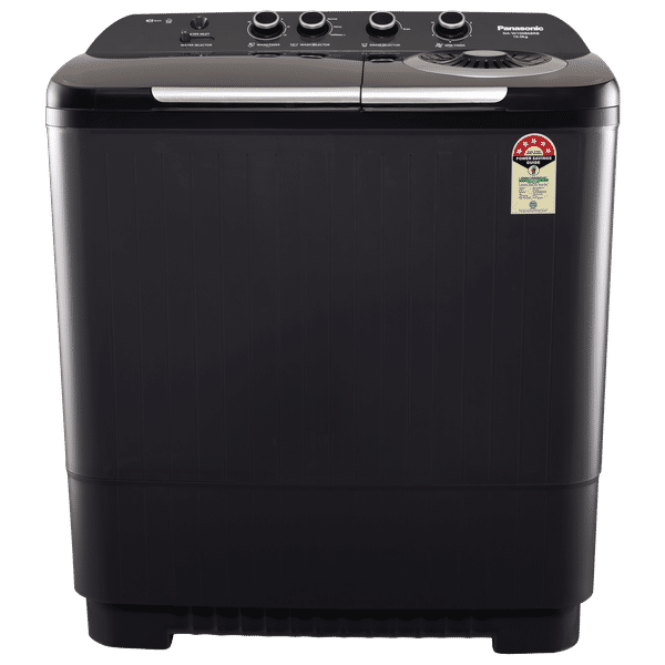 Panasonic 10 kg 5 Star Semi Automatic Washing Machine with Lint Filter (NA-W100B6BRB, Black)_1