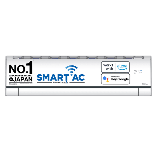 Panasonic 7 in 1 Convertible 1 Ton 3 Star Inverter Split Smart AC with Amazon Alexa and Google Assistant Support (2023 Model, Copper Condenser, CS/CU-AU12ZKY3F)_1
