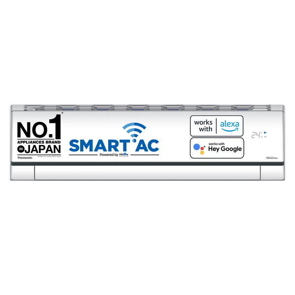 Panasonic 7 in 1 Convertible 1 Ton 5 Star Inverter Split Smart AC with Amazon Alexa and Google Assistant Support (2023 Model, Copper Condenser, CS/CU-AU12ZKY5F)_1