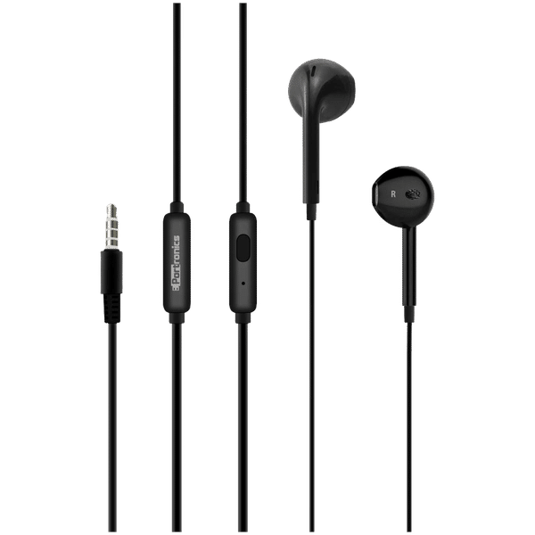 PORTRONICS Conch Beta Wired Earphone with Mic (In Ear, Black)_1