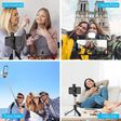 Capture Magiic 24 70cm Adjustable Bluetooth Selfie Stick for Mobile with Remote (360 Degree Rotatable, Black)_3