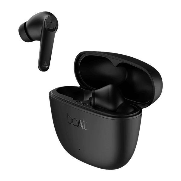 boAt Airdopes Atom 83 TWS Earbuds with Environmental Noise Cancellation (IPX5 Water Resistant, ASAP Charge, Carbon Black)_1