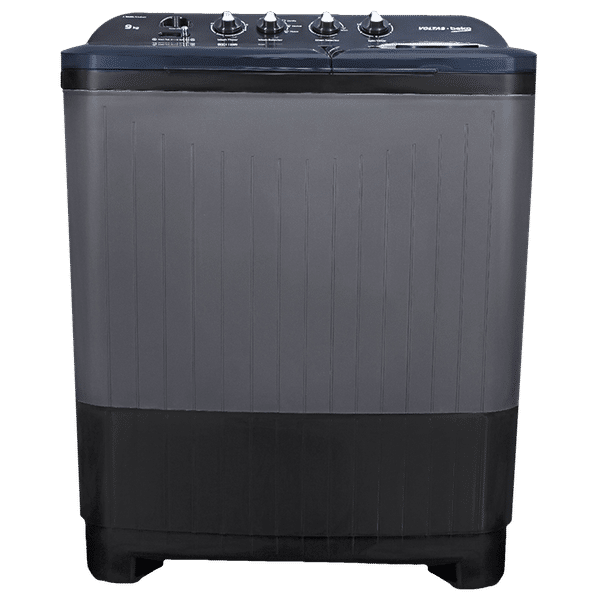 VOLTAS beko 9 kg 5 Star Semi Automatic Washing Machine with Cassette Filter (WTT90UDX/BKGR4KPTD, Black)_1