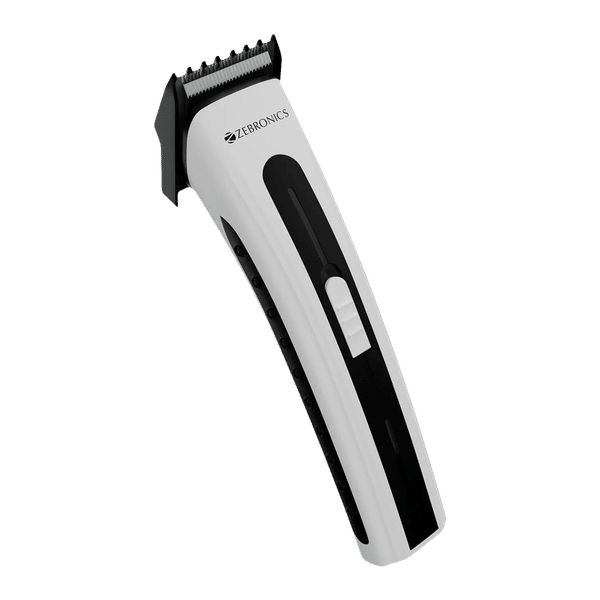 ZEBRONICS ZEB-HT51 Cordless Dry Trimmer for Beard and Moustache with 3 Length Settings for Men (45mins Runtime, Adjustable Trimming Range, White and Black)_1