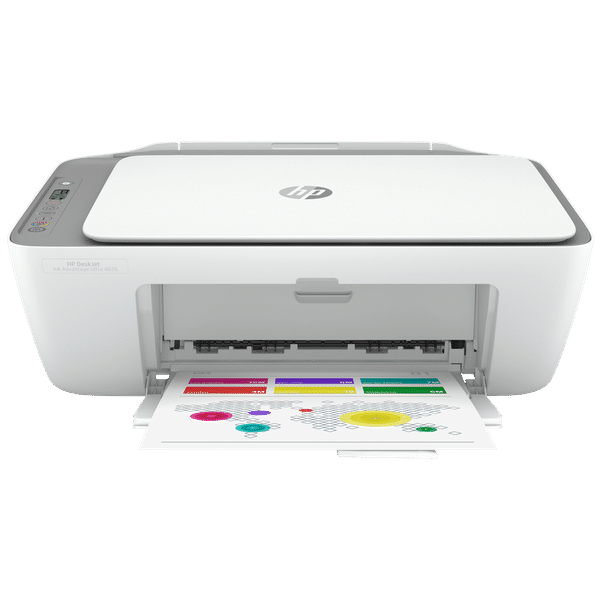 HP Deskjet Ink Advantage Ultra 4826 Wireless Color All-in-One Inkjet Printer (Icon LCD Display, 25R69A, White)_1