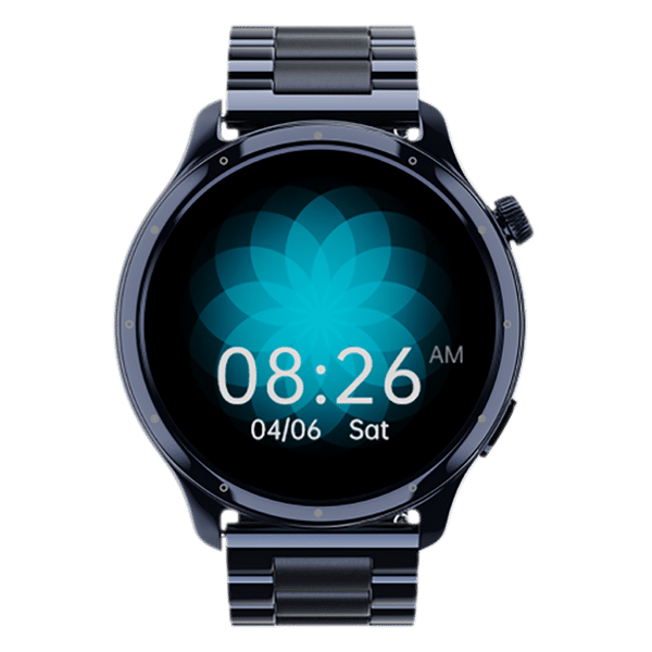 noise NoiseFit Mettle Smartwatch with Bluetooth Calling (35.56mm HD Display, IP68 Water Resistant, Elite Black Strap)_1