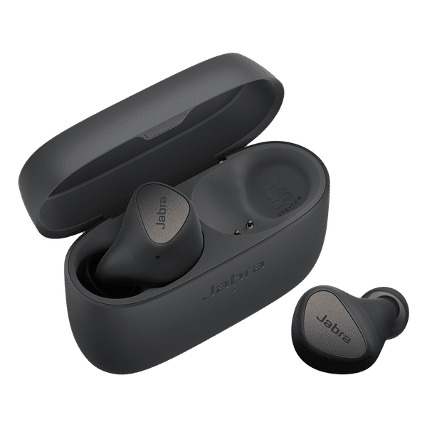 Jabra Elite 4 TWS Earbuds with Active Noise Cancellation (IP55 Water Resistant, Voice Assistant Enabled, Grey)_1