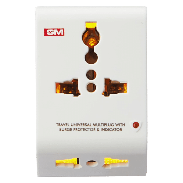 GM 2 Pin Multi Plug Adaptor (With Surge Protector, 3011, White)_1