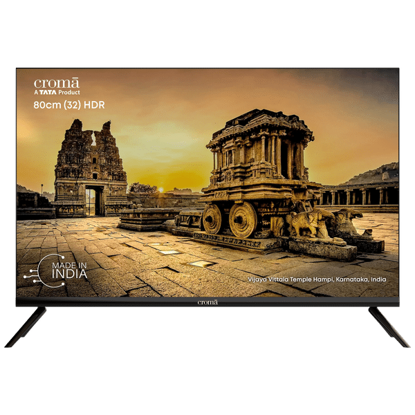 Croma 80 cm (32 inch) HD Ready LED TV with Bezel Less Display (2023 model)_1