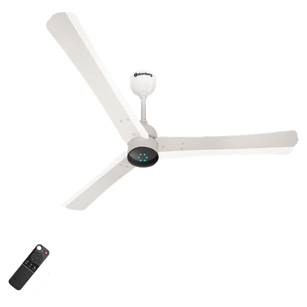 atomberg Renesa Smart+ 120cm Sweep 3 Blade Ceiling Fan (5 Star BEE Rated With Remote Control, Pearl White)_1