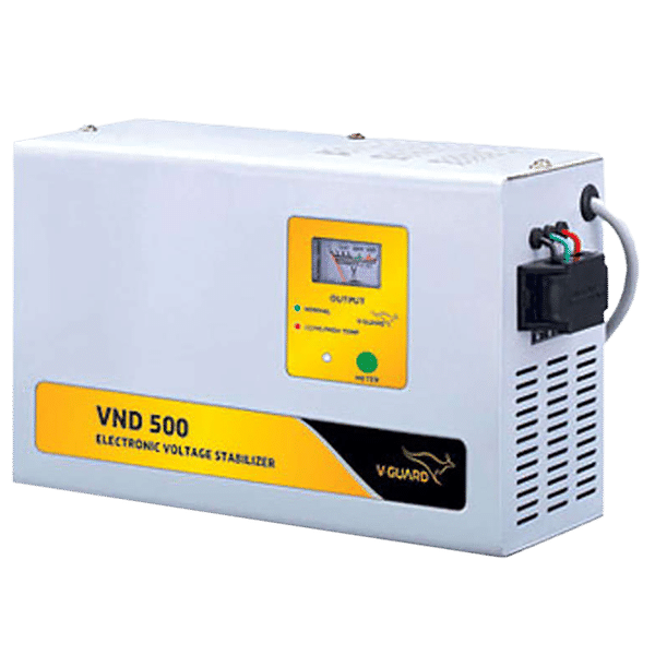 V-GUARD 15 Amps Voltage Stabilizer For 2 Ton Air Conditioner (150 - 285 V, Latest IC Technology, VND 500, Grey)_1