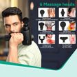 AGARO Impact Electric Gun Body Massager (6 Interchangeable Massage Heads, 33659, Black)_4