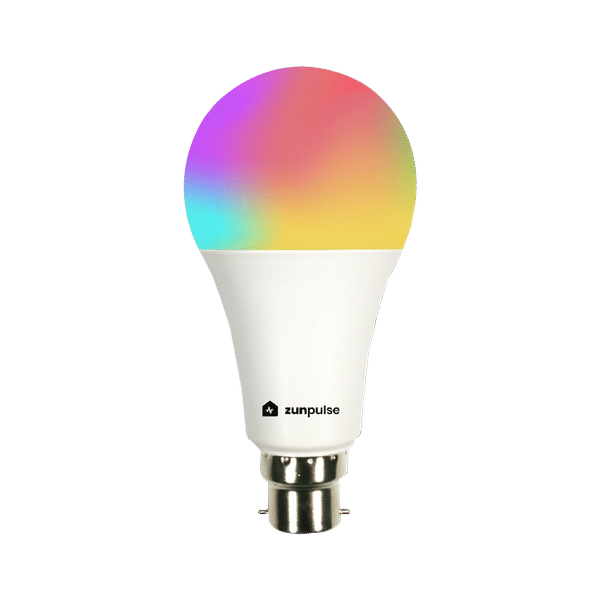 zunpulse 10 Watts Electric Powered LED Bulb (Voice Control with 8 Preset and 3 Lighting Modes, b22, White)_1