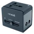 Croma 4 Plugs Universal Travel Adapter (with Dual USB Port, CREP0144, Black)_1