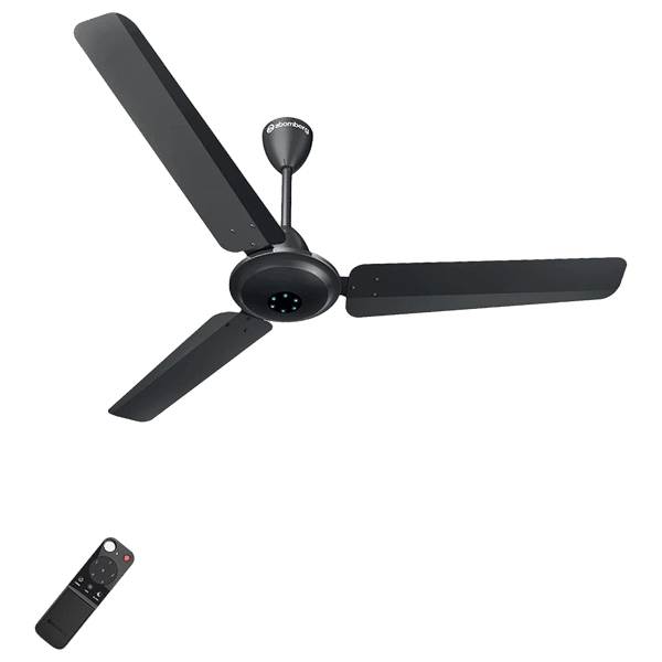 atomberg Ikano 120cm Sweep 3 Blade Ceiling Fan (5 Star BEE Rated With Remote Control, Gloss Black)_1