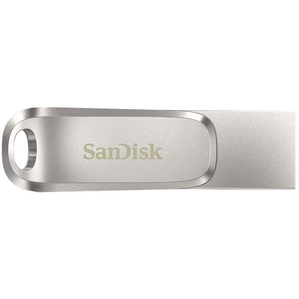 SanDisk Ultra Dual Drive Luxe 64GB USB 3.1 (Type-A), USB 3.1 (Type-C) OTG Pen Drive (Swivel Design, SDDDC4-064G-I35, Silver)_1