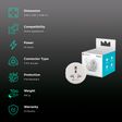 PORTRONICS Splug 10 Alexa and Google Assistant Supported Smart Plug For Home Appliances (Fire-Resistant, POR 1474, White)_2