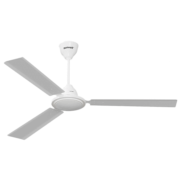 zunvolt Thundermax 120cm Sweep 3 Blade Ceiling Fan (With Copper Motor, ZV051, White)_1