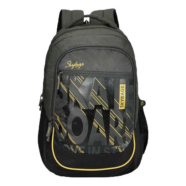 Skybags Arthur Polyester Laptop Backpack for 15 Inch Laptop (30L, Padded Shoulder Straps, Black)_1
