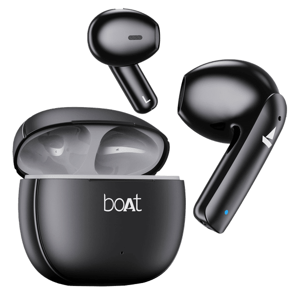 boAt Airdopes 100 TWS Earbuds with Environmental Noise Cancellation (IPX4 Water Resistant, ASAP Charge, Opal Black)_1