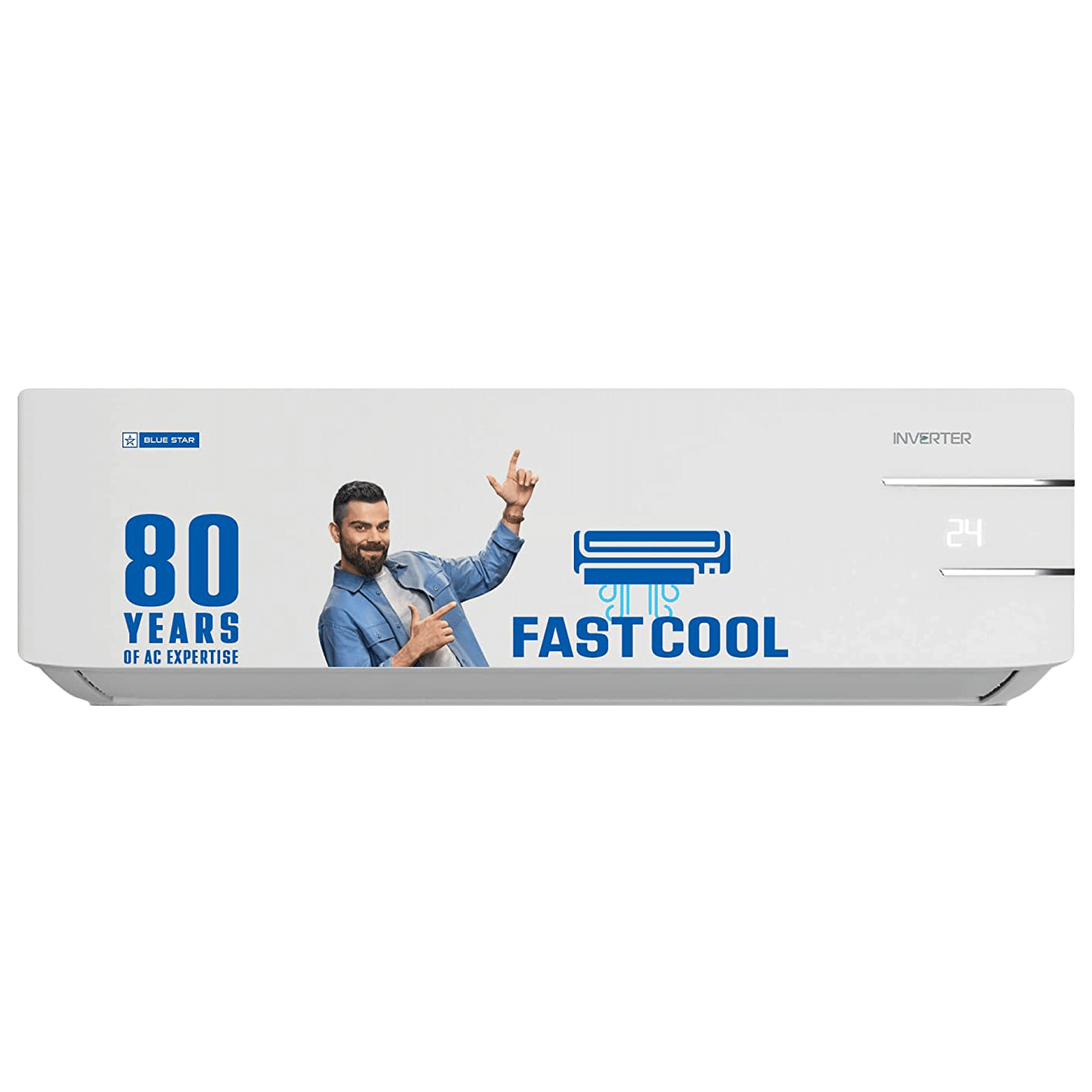 Buy Blue Star Y Series 5 in 1 Convertible 1.5 Ton 5 Star Inverter Split AC  with Turbo Cool (2023 Model, Copper Condenser, IC518YNU) Online - Croma