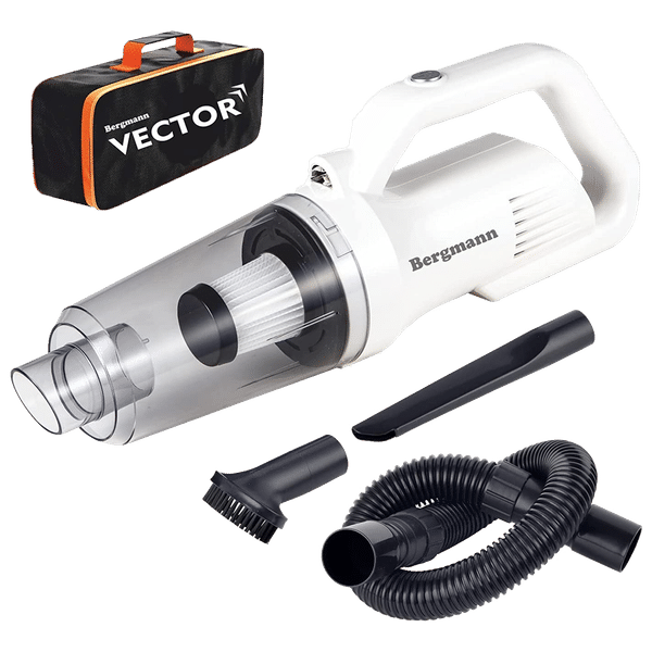BERGMANN Vector 120 Watts Wet & Dry Vacuum Cleaner (BAV-120C, White)_1