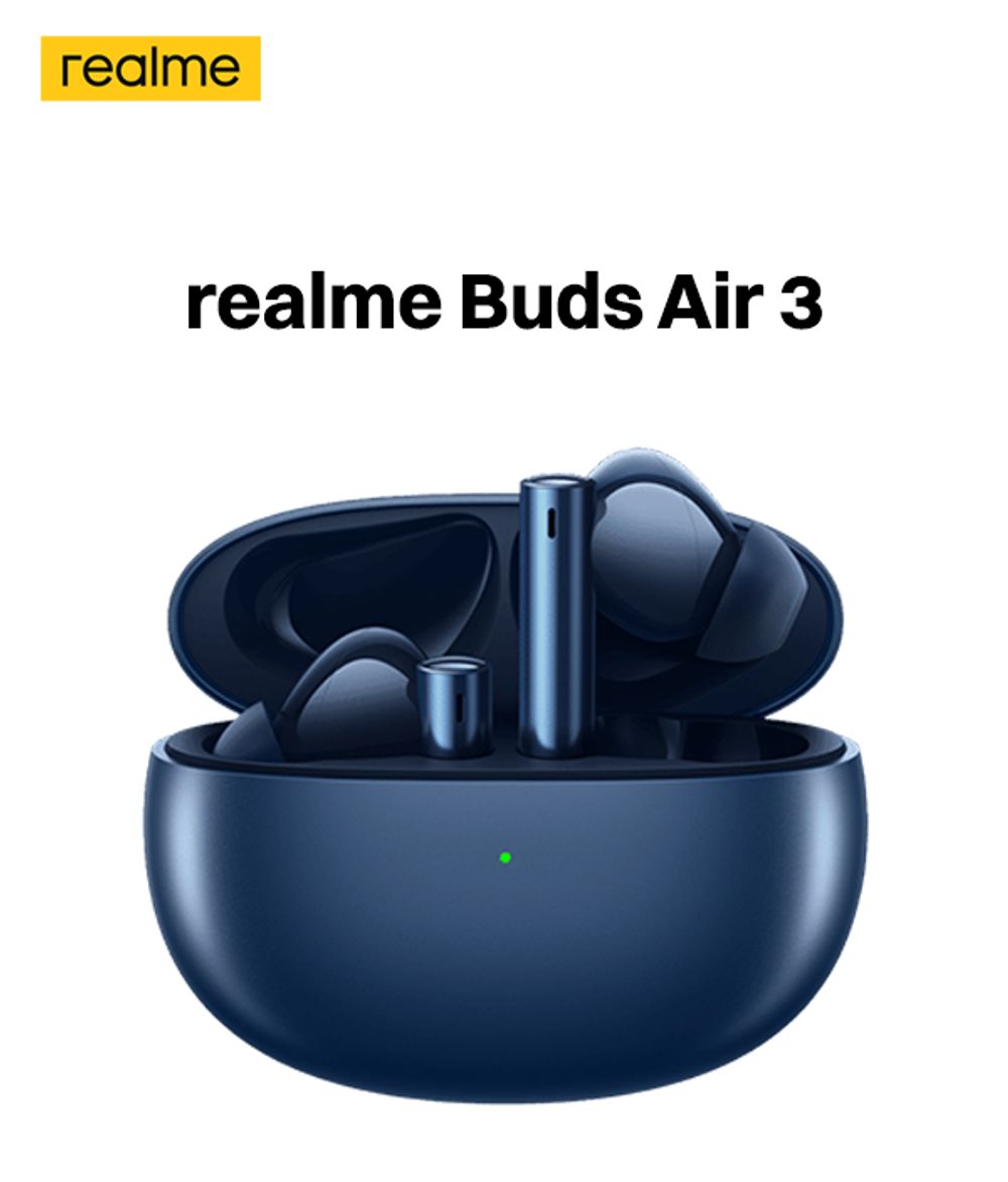 Buy realme Buds Air 3 RMA2105 TWS Earbuds with Active Noise Cancellation  (IPX5 Water Resistant, 30 Hours Playtime, Starry Blue) Online – Croma