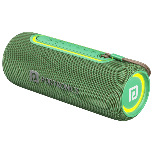 PORTRONICS Resound 2 15W Portable Bluetooth Speaker (IPX5 Water Resistant, 5 Hours Playtime, Green)_1
