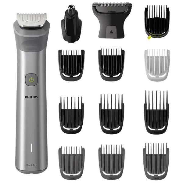 PHILIPS Series 7000 13-in-1 Rechargeable Cordless Grooming Kit for Face, Head and Body for Men (120mins Runtime, Beard Sense Technology, Silver)_1