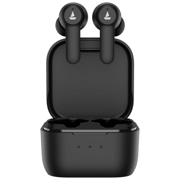 boAt Airdopes Fuel TWS Earbuds with Environmental Noise Cancellation (IPX4 Splash & Sweat Resistant, ASAP Charge, Classic Black)_1
