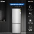 Haier 237 Litres 3 Star Frost Free Double Door Bottom Mount Convertible Refrigerator with Anti Bacterial Gasket (HEB243GSP, Moon Silver)_3