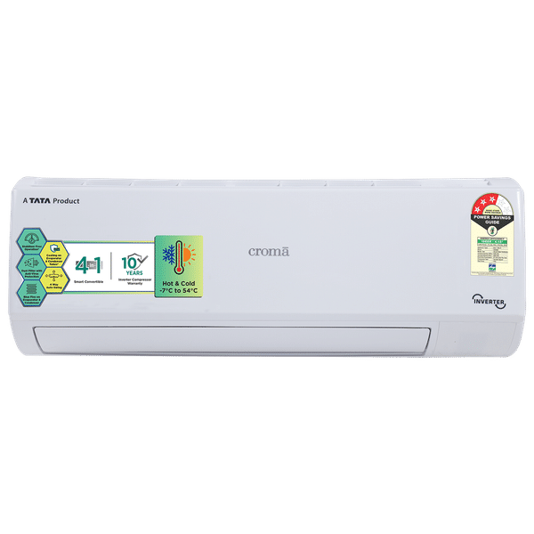 Croma 4 in 1 Convertible 1.5 Ton 3 Star Hot & Cold Inverter Split AC with Dust Filter (2023 Model, Copper Condenser, CRLAH18IND170259)_1