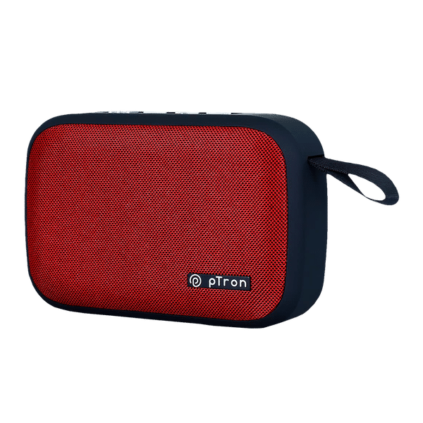 pTron Sonor Evo 5W Portable Bluetooth Speaker (Integrated Music & Call Control, Mono Channel, Red)_1