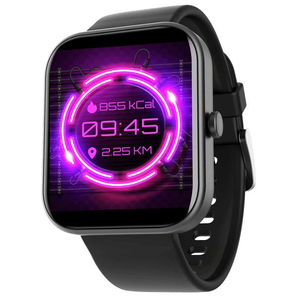 boAt Wave Electra Smartwatch with Bluetooth Calling (46mm HD Curved Display, IP68 Water Resistant, Charcoal Black Strap)_1
