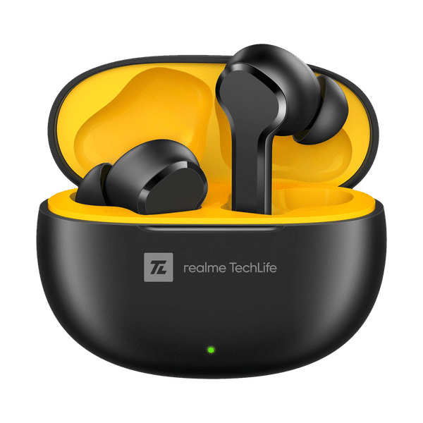 realme Techlife T100 Earbuds with AI Environment Noise Cancellation (IPX5 Water Resistant, Google Fast Pair, Black)_1