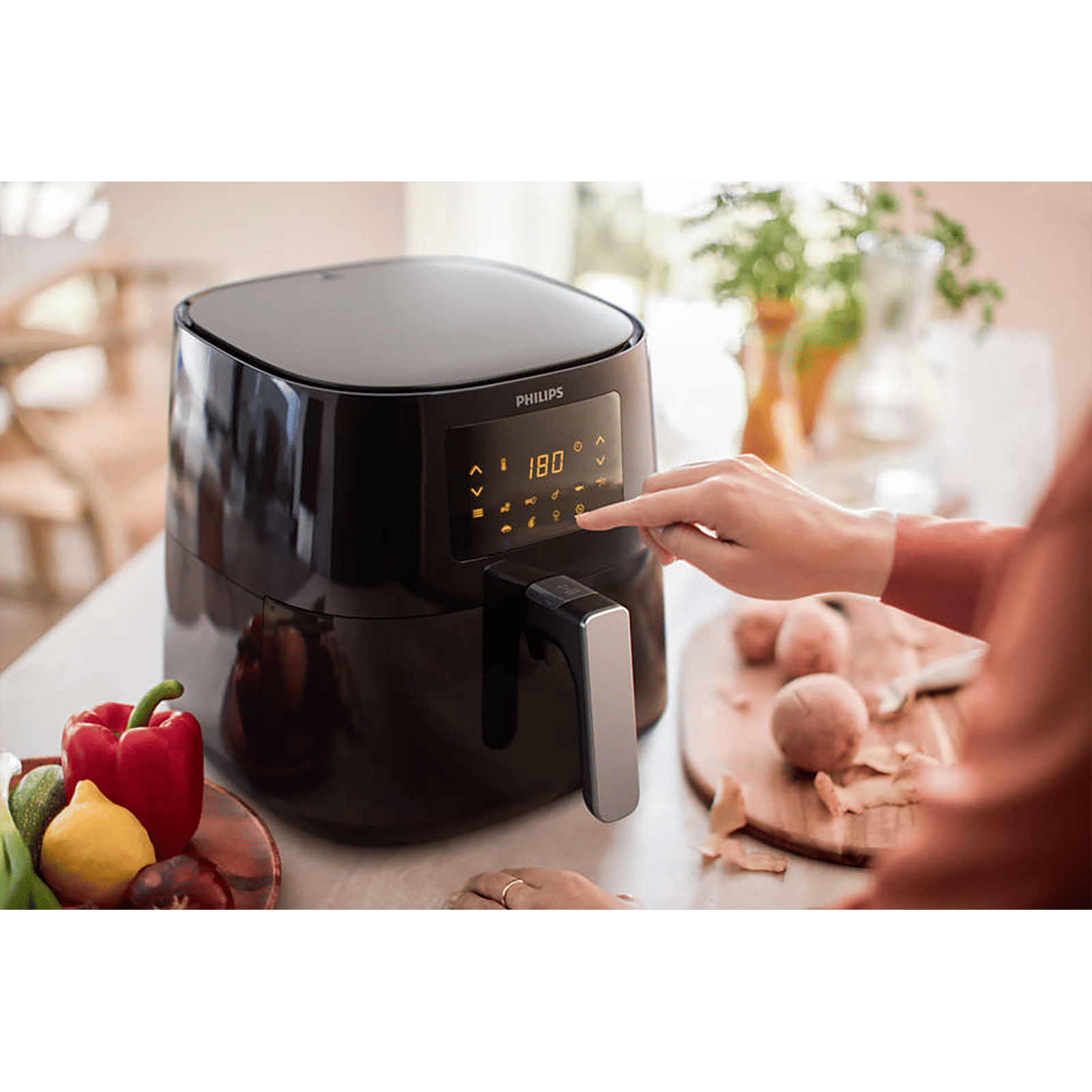 Buy Philips 6.2L 2000 Watt Digital Air Fryer with Rapid Air Technology ...