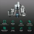Preethi Zodiac 750 Watt 5 Jars Juicer Mixer Grinder (18000 RPM, 3D Cooling System, Black)_2