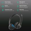 JLAB Go Work IEUHBGOWORKRBLK4 Bluetooth Headphone with Mic (40mm Dynamic Driver, On Ear, Black)_2