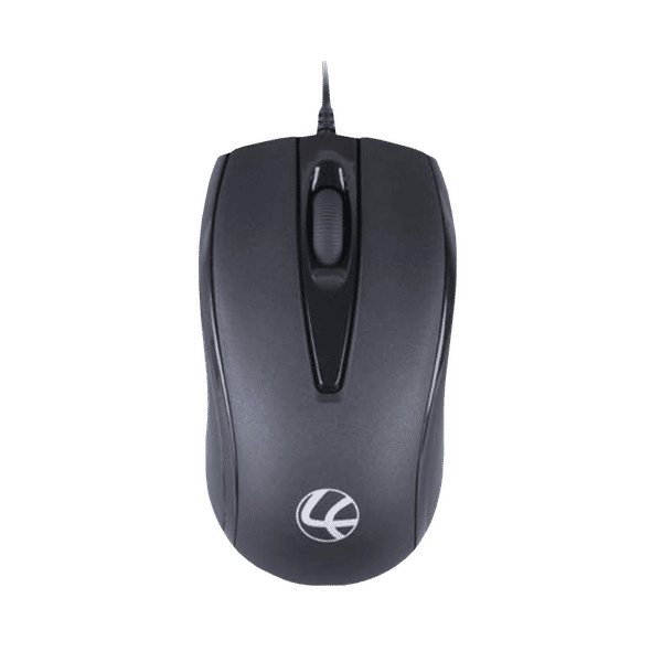 LAPCARE L-70 Plus Wired Optical Mouse (1200 DPI, Ambidextrous Design, Black)_1