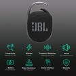 JBL Clip 4 5W Portable Bluetooth Speaker (IP67 Waterproof, 10 Hours Playtime, Black)_2