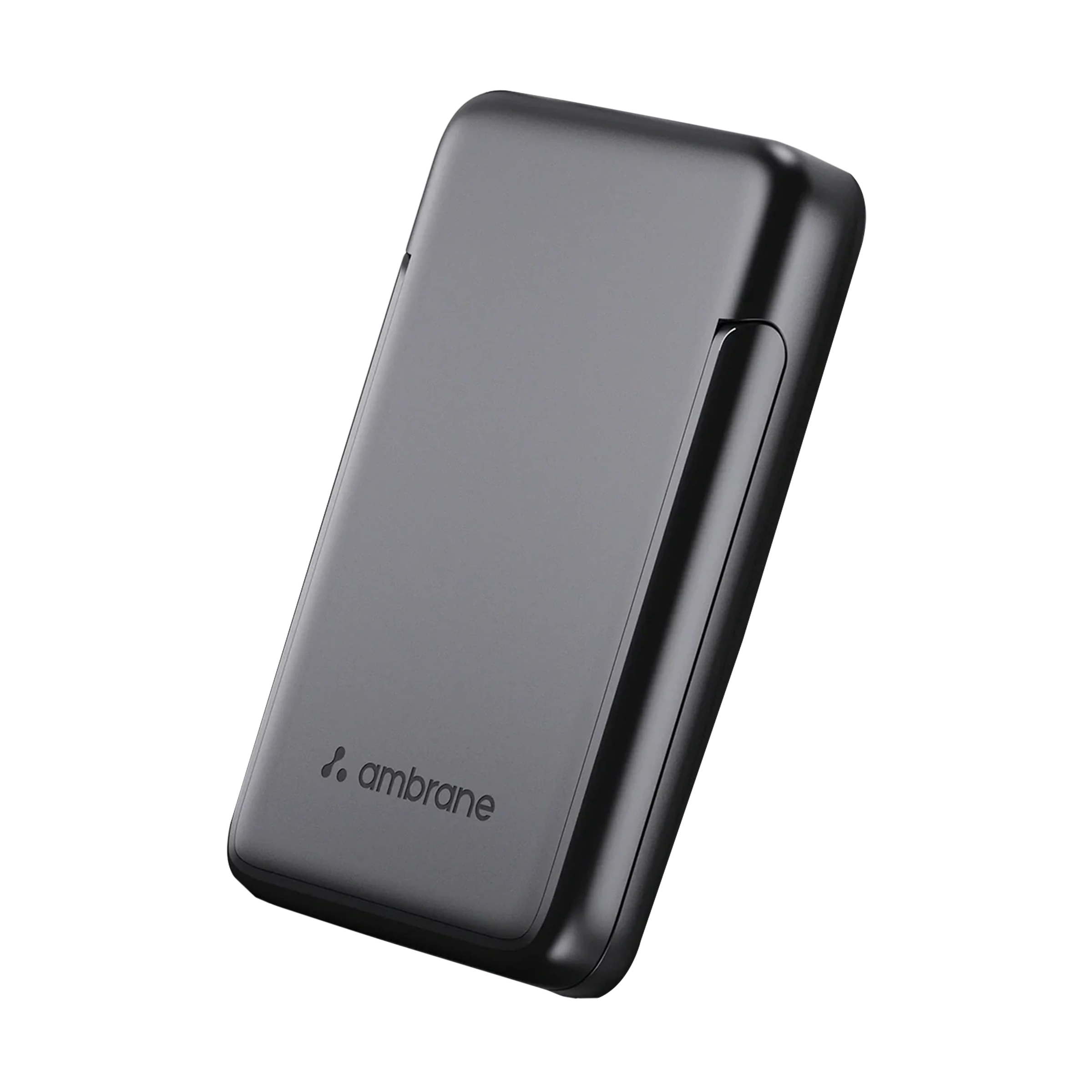 ambrane AeroSync PB 10 10000 mAh 15W Fast Charging Power Bank (1 Type A & 1 Type C Ports, Wireless Charging, Black)