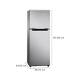 SAMSUNG 236 Litres 2 Star Frost Free Double Door Refrigerator with Digital Inverter Technology (RT28C3032GS/HL, Gray Silver)_3