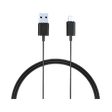 Croma Type A to Type C 3.9 Feet (1.2M) Cable (Sync and Charge, Black)_1