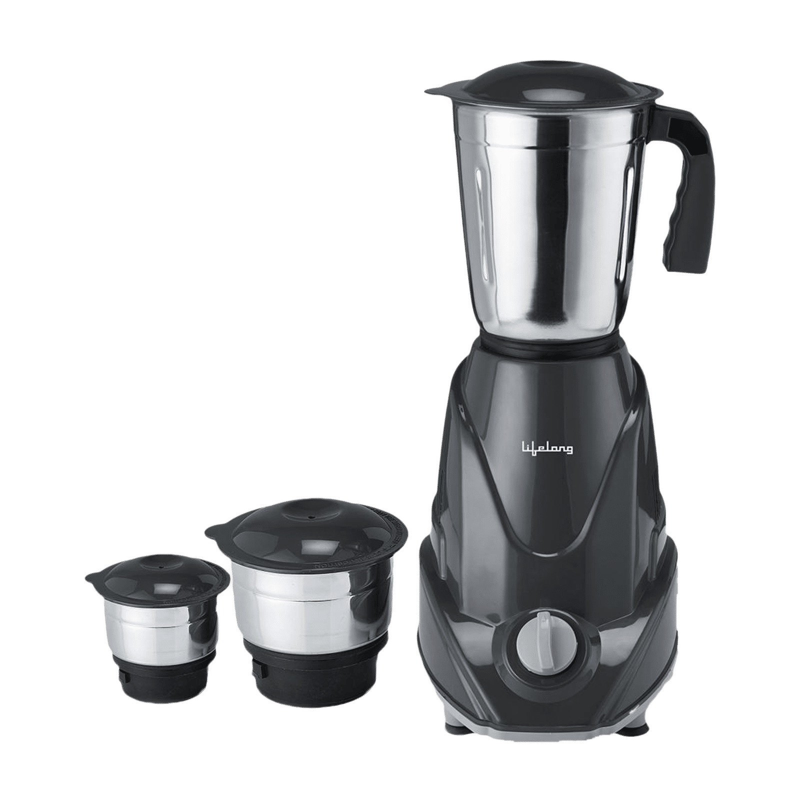 Lifelong Infinia 500 Watt 3 Jars Mixer Grinder (Overload Protection, Grey)