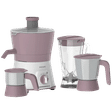 Philips Viva Collection 600 Watt 3 Jars Juicer Mixer Grinder (20000 RPM, Overload Protection, White & Lilac)_1