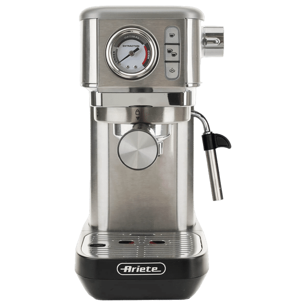 Ariete Slim Moderna 1300 Watt Automatic Espresso Coffee Maker with Reusable Filter (Silver)_1