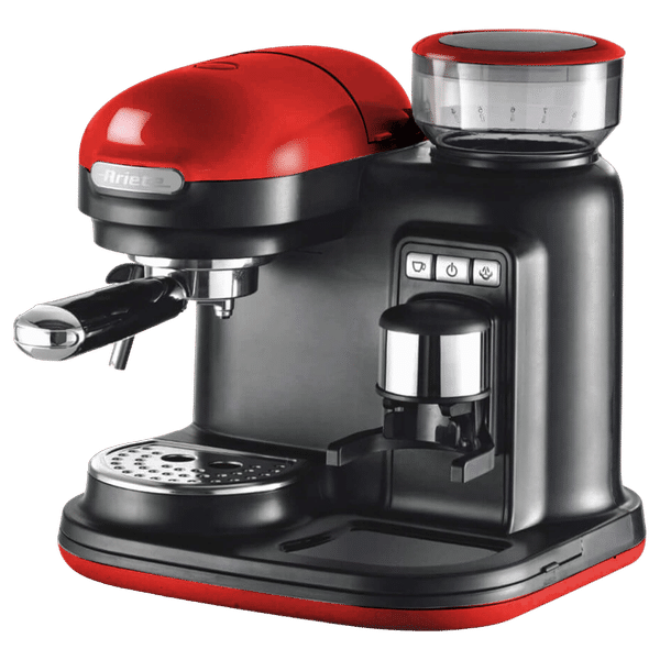 Ariete Moderna 1080 Watt 2 Cups Automatic Espresso Coffee Maker with 15 Bar Pressure (Red)_1