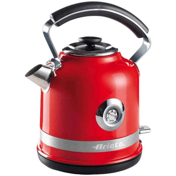 Ariete Moderna 2000 Watt 1.7 Litre Electric Kettle with Stainless Steel Body (Red)_1